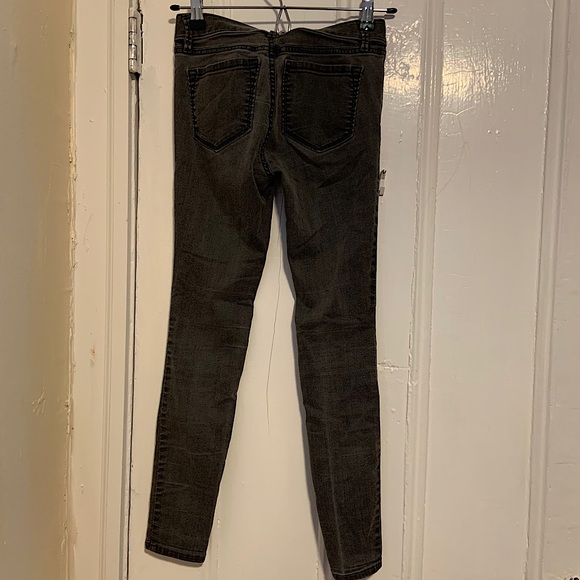 LOFT Grey Low Rise Skinny Jean Legging - Picture 2 of 3